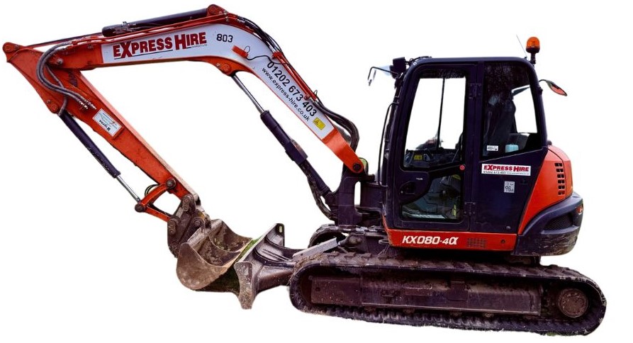 8.0 Tonne Excavator Kubota KX080 