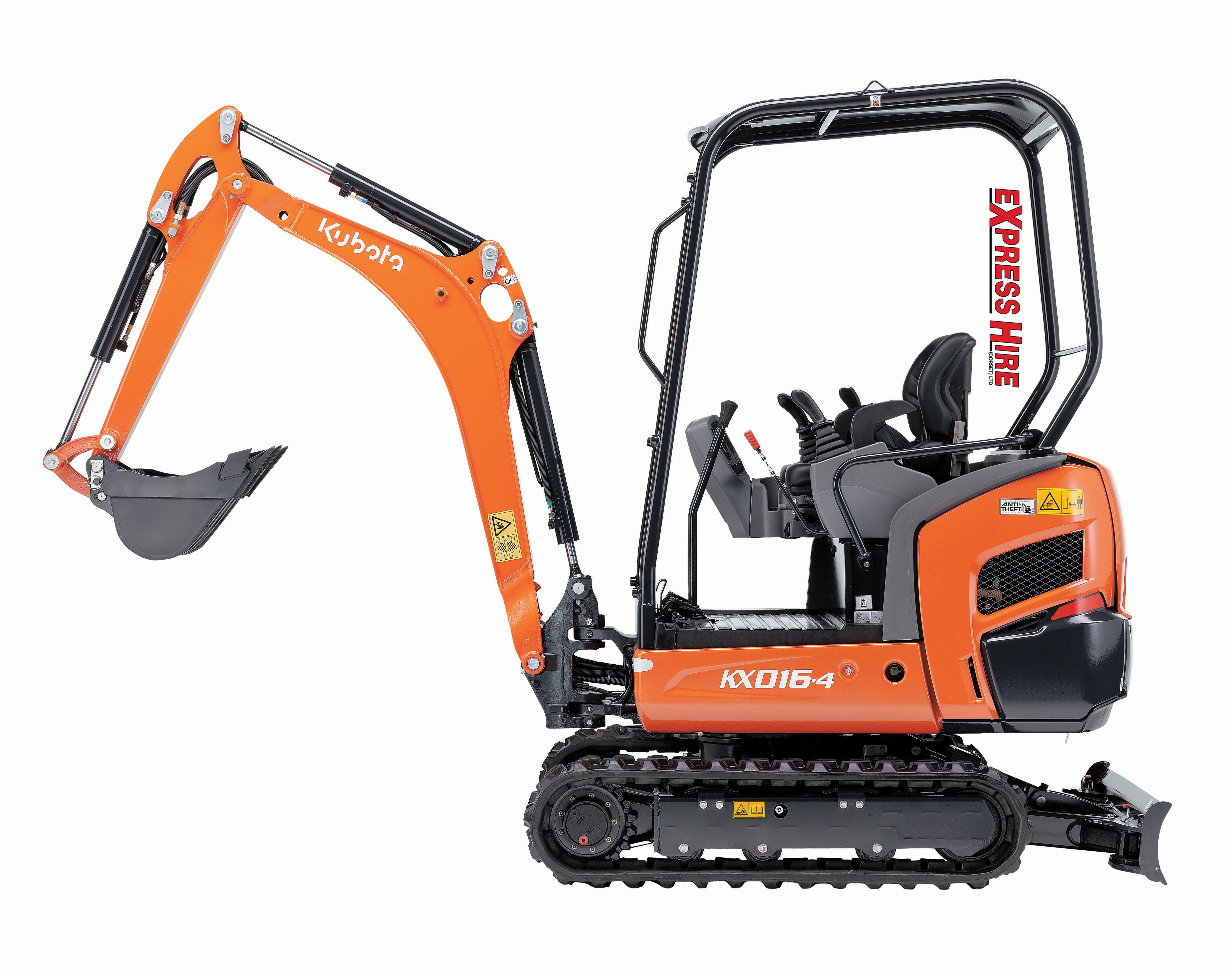 1.6 Tonne Excavator - Kubota KX016-4